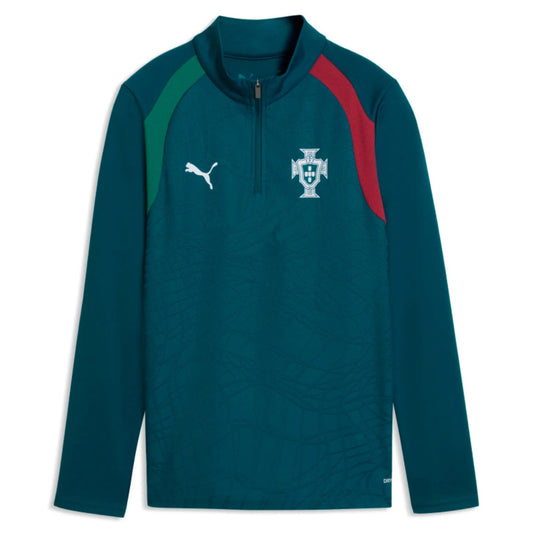 2026-2027 Portugal Training 1/4 Zip Top (Ocean Tropic) - Kids_0