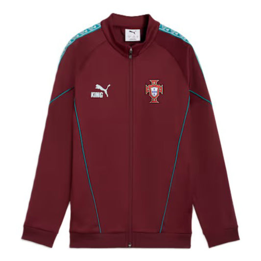 2026-2027 Portugal KING Anthem Jacket (Ruby) - Kids_0