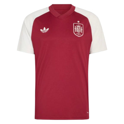 2026-2027 Spain Away Pre-Match Shirt (Burgundy)_0