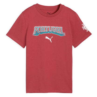 2026-2027 Portugal FtblCulture Tee (Red) - Kids_0