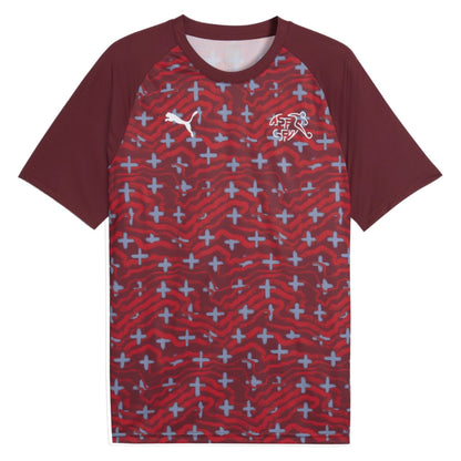 2026-2027 Switzerland Warm Up Jersey (Red)_0