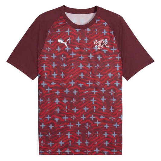 2026-2027 Switzerland Warm Up Jersey (Red)_0