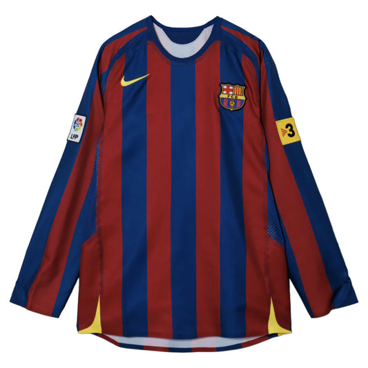 2005-2006 Barcelona T90 Reissue LS Home Shirt_0