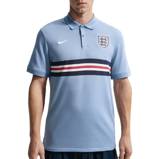 2026-2027 England The Nike Football Polo Shirt (Work Blue)_0