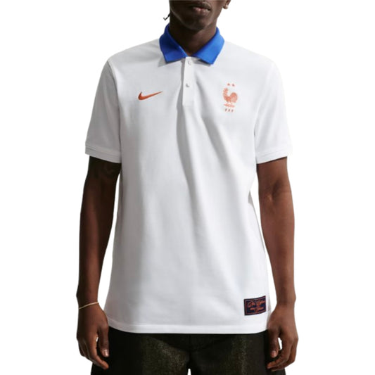 2026-2027 France The Nike Football Polo Shirt (White)_0