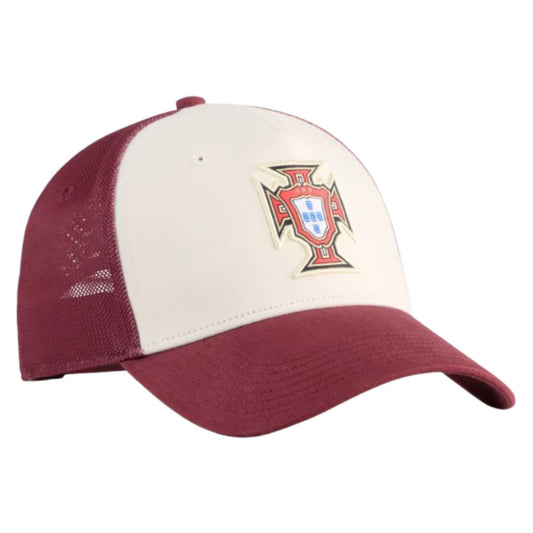 2026-2027 Portugal KING Trucker Cap (Ruby Shimmer/Alpine Snow)_0