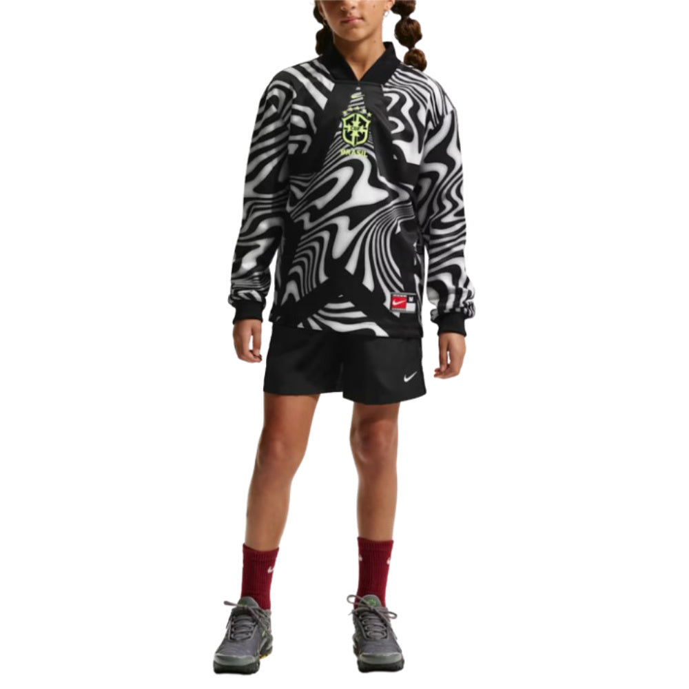 2026-2027 Brazil Hollywood Goalkeeper Shirt (Black) - Kids_2