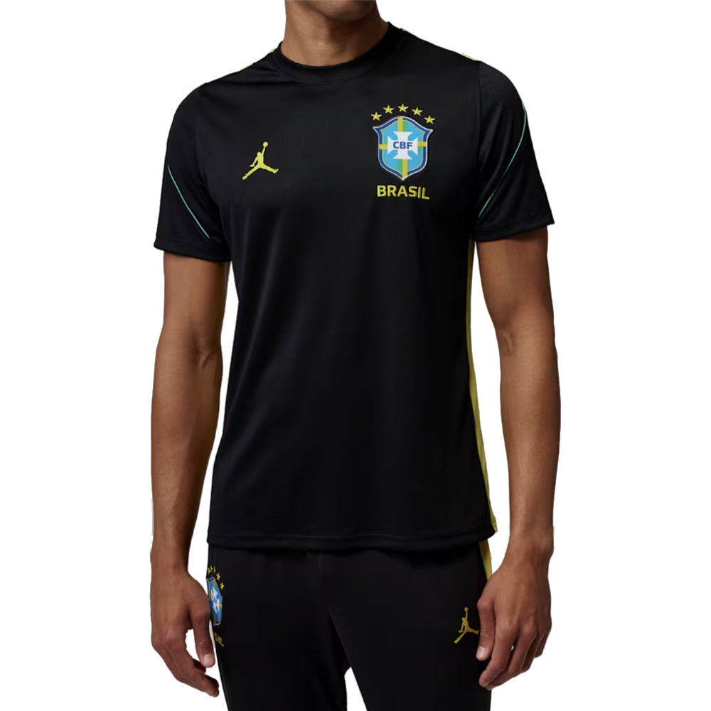2026-2027 Brazil Strike Jordan Dri-FIT Training Shirt (Black)_0
