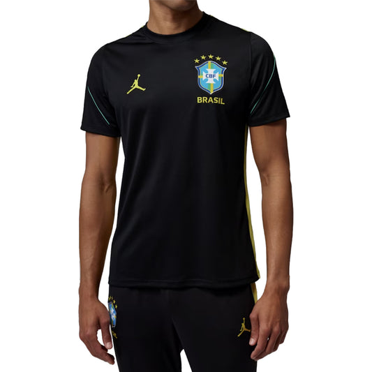 2026-2027 Brazil Strike Jordan Dri-FIT Training Shirt (Black)_0