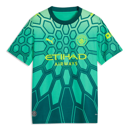 2026-2027 Man City Goalkeeper Shirt (Green) - Kids_0