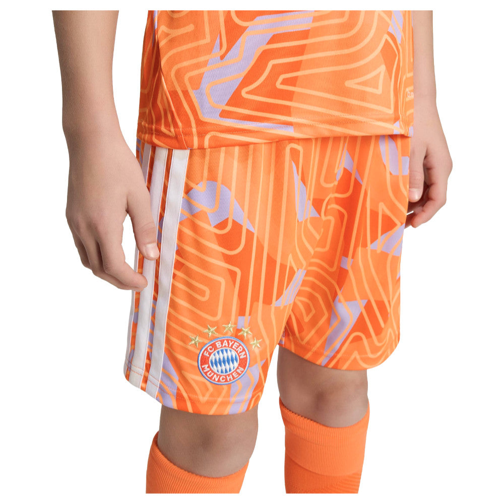 2026-2027 Bayern Munich Home Goalkeeper Shorts (Orange) - Kids_1