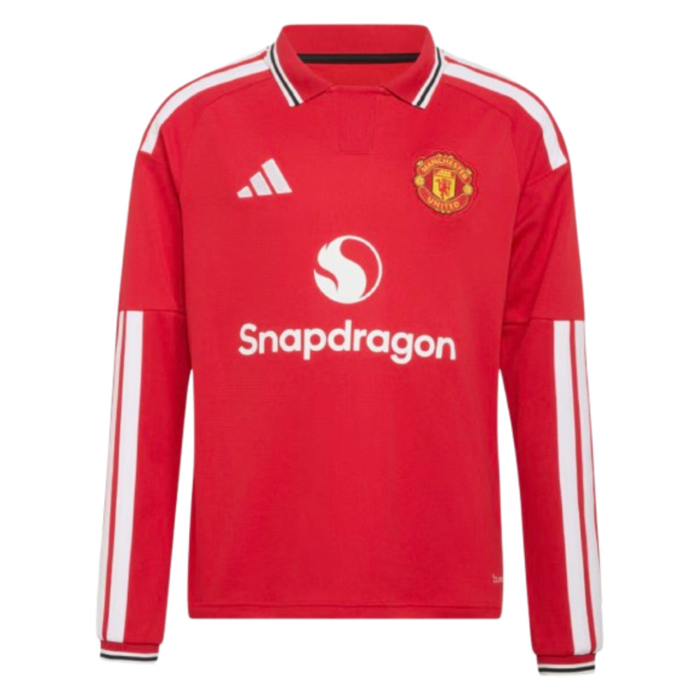 2026-2027 Man Utd Long Sleeve Home Shirt (Kids)_0