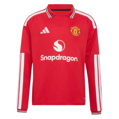 2026-2027 Man Utd Long Sleeve Home Shirt (Kids)_0