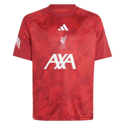 2026-2027 Liverpool Pre-Match Warm Up Shirt (Active Maroon) - Kids_0