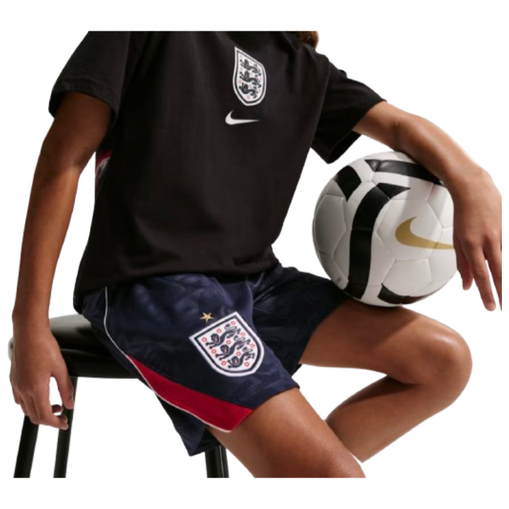 2026-2027 England Away Shorts (Black) - Kids_1