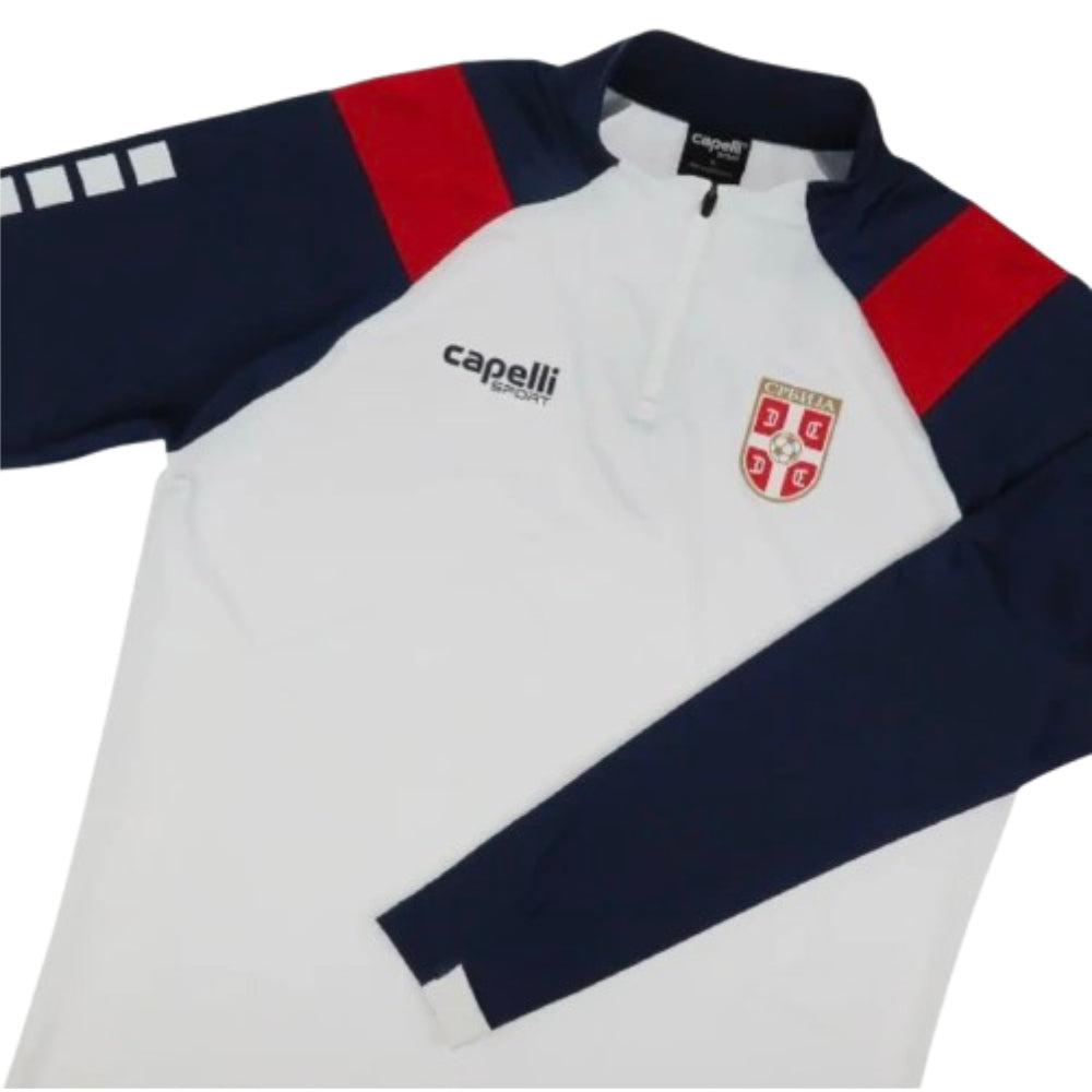 2025-2026 Serbia 1/4 Zip Training Top (White)_1