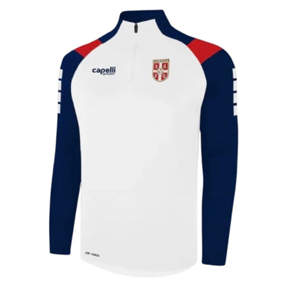 2025-2026 Serbia 1/4 Zip Training Top (White)_0