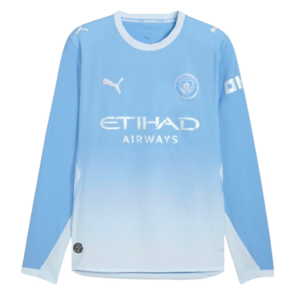 2026-2027 Man City Authentic Long Sleeve Home Shirt_0