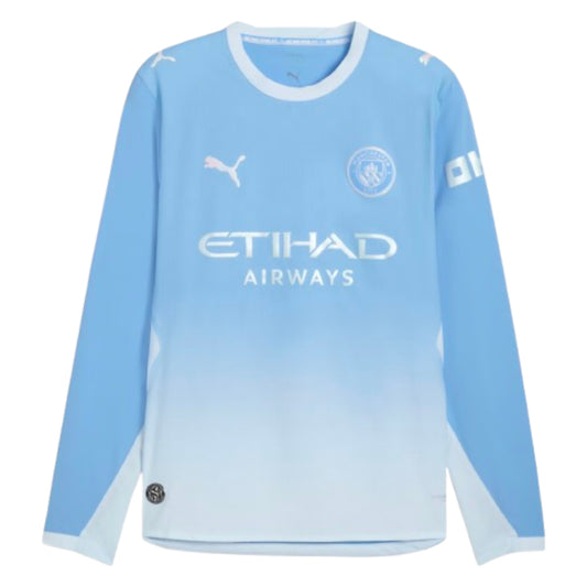 2026-2027 Man City Authentic Long Sleeve Home Shirt_0