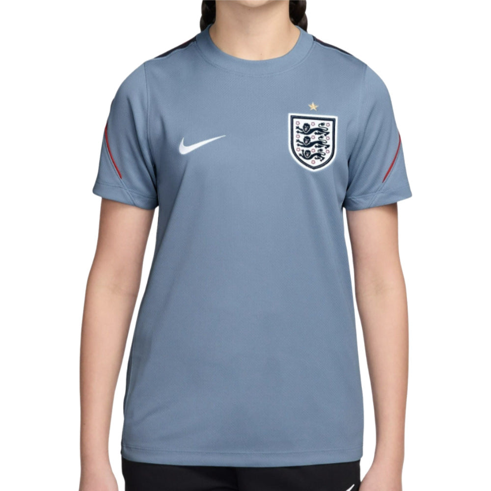 2026-2027 England Strike Training Shirt (Work Blue) - Kids_0