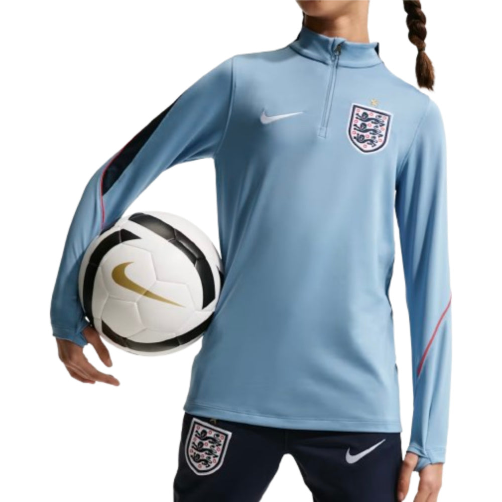 2026-207 England Drill Top (Work Blue) - Kids_0