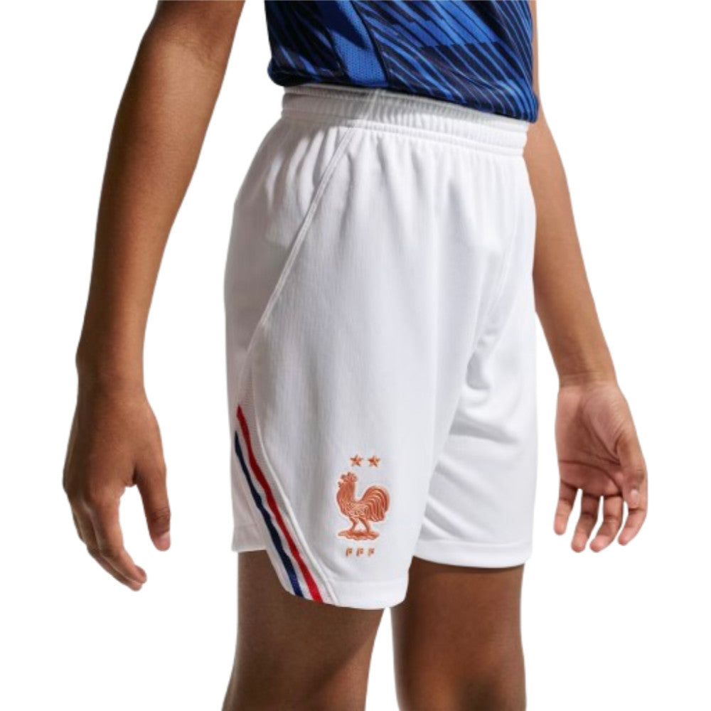 2026-2027 France Home Shorts (White) - Kids_0