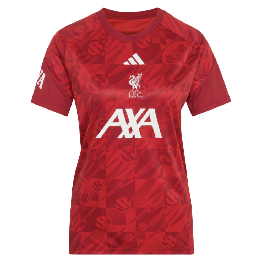2026-2027 Liverpool Pre-Match Warm Up Shirt (Active Maroon) - Womens_0