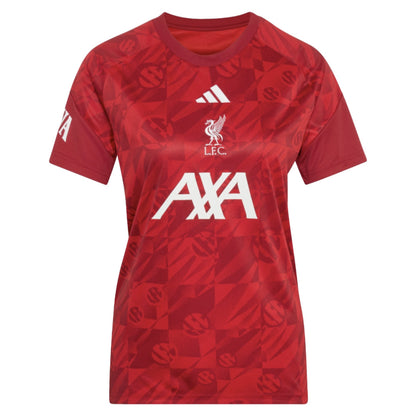 2026-2027 Liverpool Pre-Match Warm Up Shirt (Active Maroon) - Womens_0