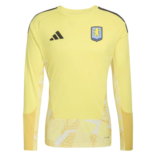 2026-2027 Aston Villa Goalkeeper Long Sleeve Shirt (Yellow) - Kids_0