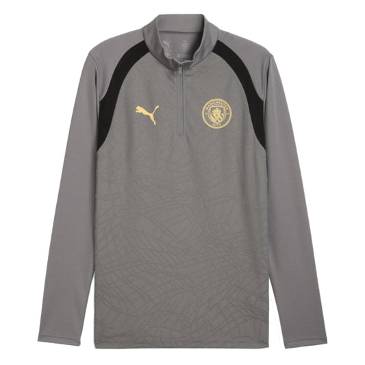 2026-2027 Man City Training 1/4 Zip Top (Cast Iron)_0