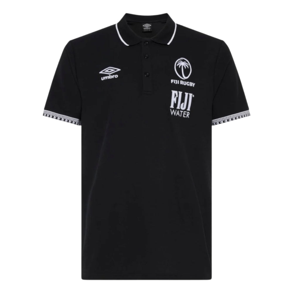 2026-2027 Fiji Rugby Pique Polo (Black)_0