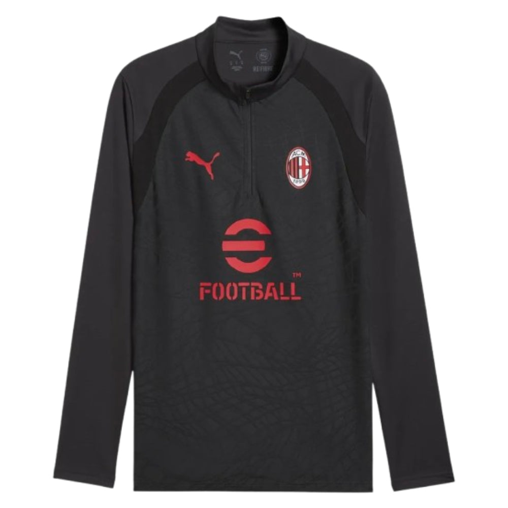 2026-2027 AC Milan Training 1/4 Zip Top (Flat Dark Gray)_0