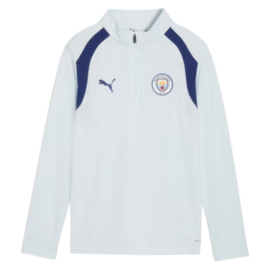 2026-2027 Man City Training 1/4 Zip Top (Dewdrop) - Kids_0