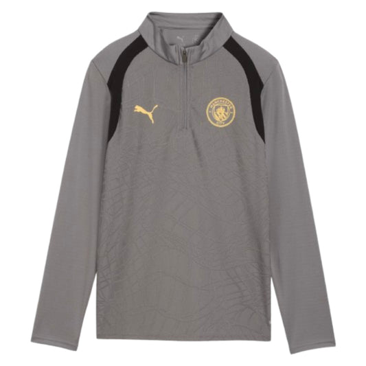 2026-2027 Man City Training 1/4 Zip Top (Cast Iron) - Kids_0