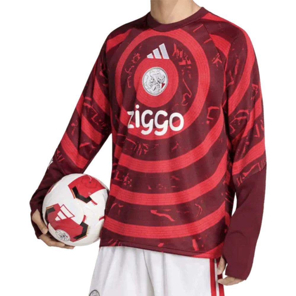 2026-2027 Ajax Pre-Match Warm Top (Red)_0