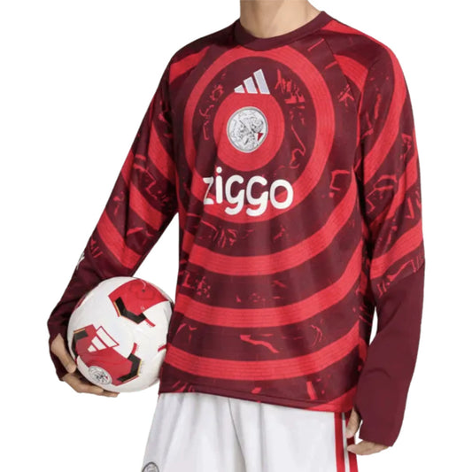 2026-2027 Ajax Pre-Match Warm Top (Red)_0