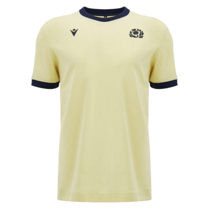 2026-2027 Scotland Rugby Ath Cotton T-Shirt (Sand)_0