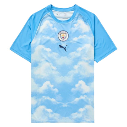 2026-2027 Man City Warm Up Jersey (Icy Blue) - Kids_0