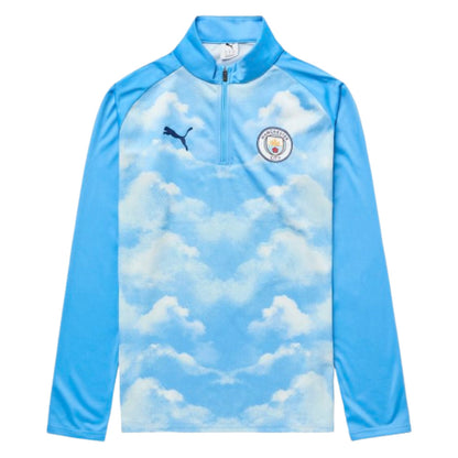 2026-2027 Man City Warm Up 1/4 Zip Top (Icy Blue)_0