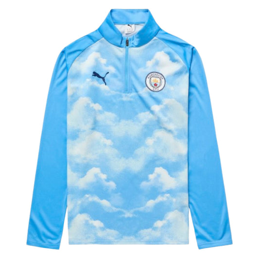 2026-2027 Man City Warm Up 1/4 Zip Top (Icy Blue)_0