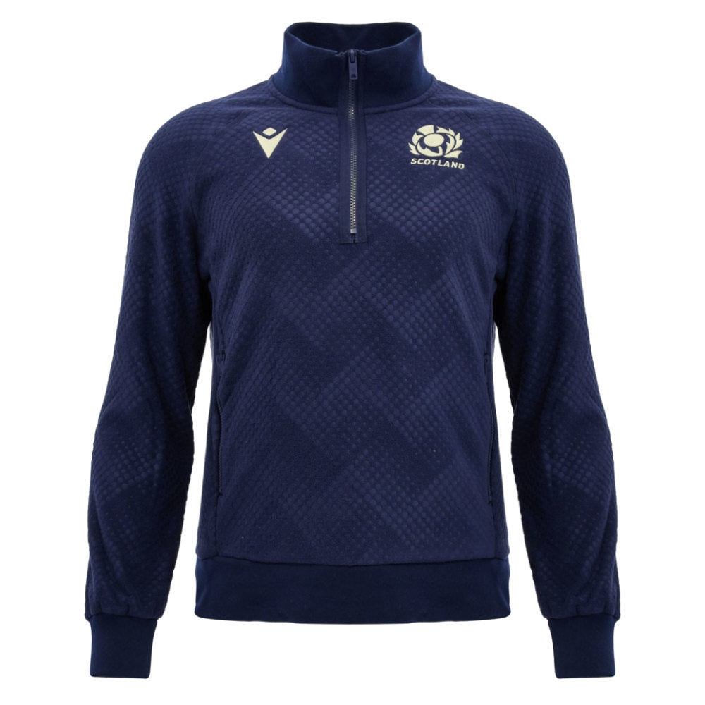 2026-2027 Scotland Rugby Travel Full Zip 3D Fleece (Navy) - Kids_0