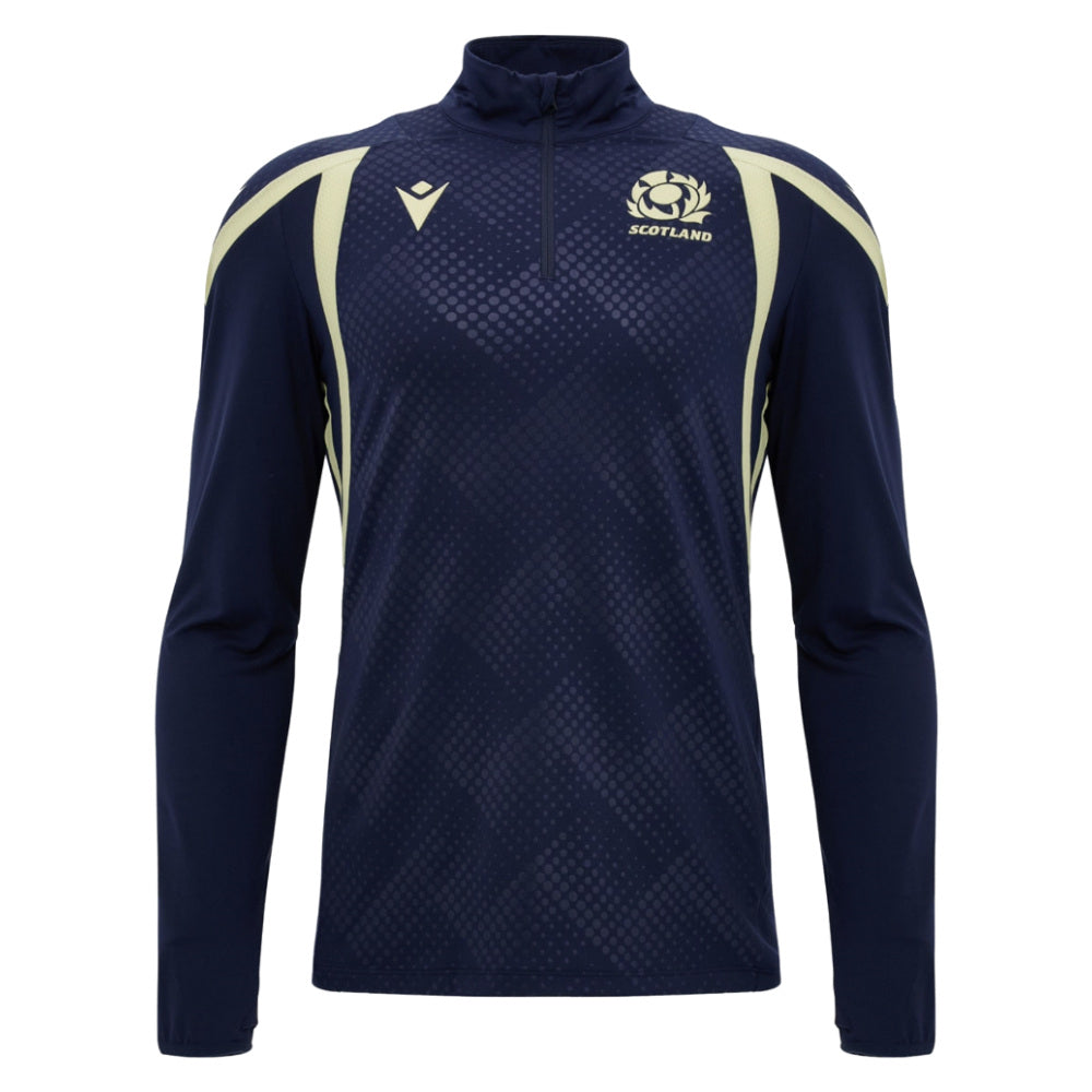 2026-2027 Scotland Rugby Training 1/4 Zip Top (Navy)_0