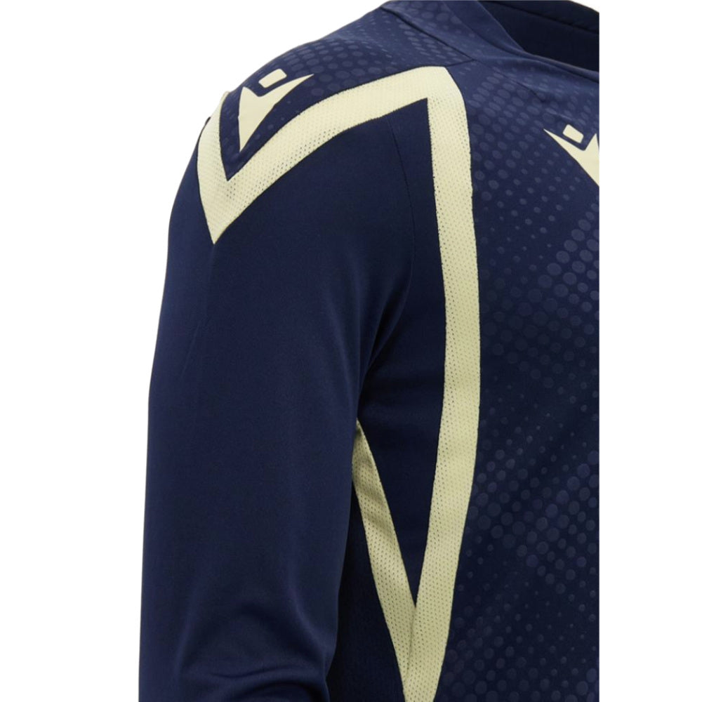 2026-2027 Scotland Rugby Training LS Shirt (Navy/Sand)_2