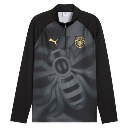 2026-2027 Man City Warm Up 1/4 Zip Top (Black)_0