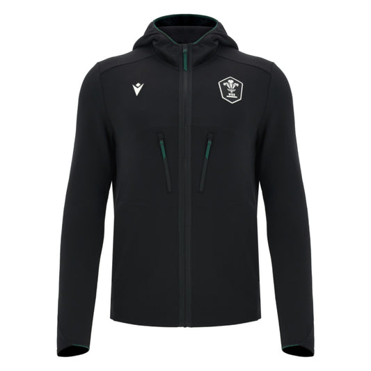 2026-2027 Wales WRU Athleisure Travel Full Zip Sweatshirt (Black)_0