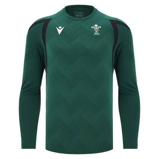 2026-2027 Wales WRU Rugby LS Training Jersey (Green) - Kids_0