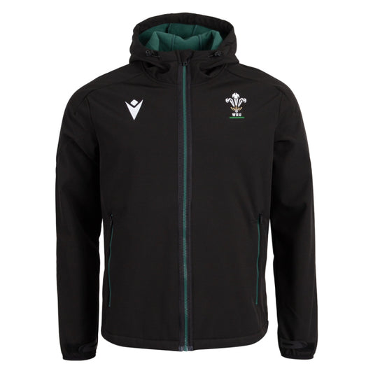 2026-2027 Wales WRU Rugby Travel Softshell Jacket (Black)_0