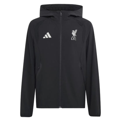 2026-2027 Liverpool TT Full Zip Windbreaker (Black) - Kids_0
