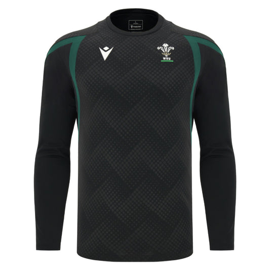 2026-2027 Wales WRU Rugby LS Training Shirt (Black)_0