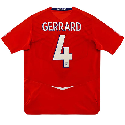 England 2008 Away Shirt (Gerrard #4) ((Excellent) S)_0